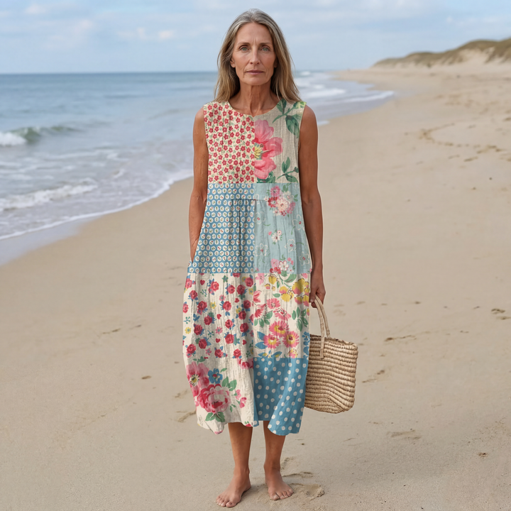 Robe midi patchwork Anna™
