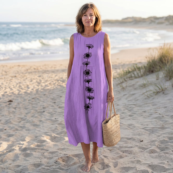 Emma™ Robe midi Violet Bloom