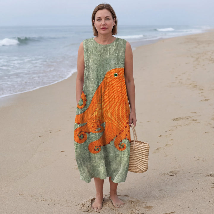 Robe midi océanique Tess™