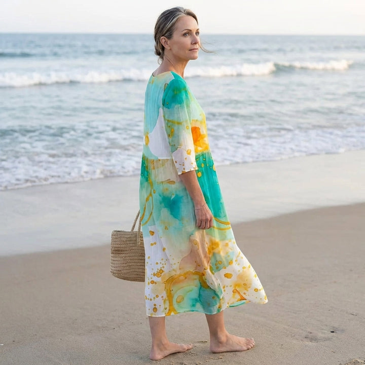 Keely | Robe à fleurs au coucher du soleil