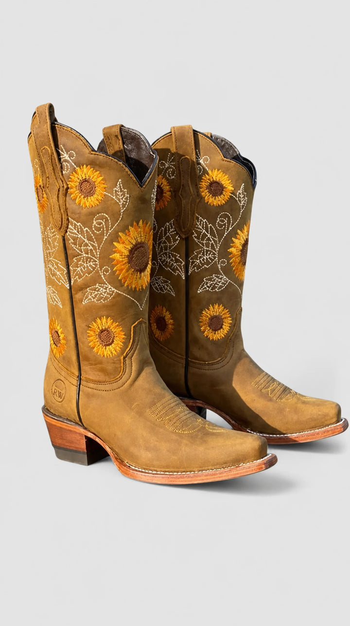 Savannah | Bottes western avec broderie florale