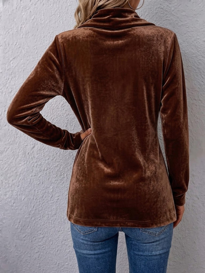 Amélie™ | Veste ouverte manches longues col à revers vintage