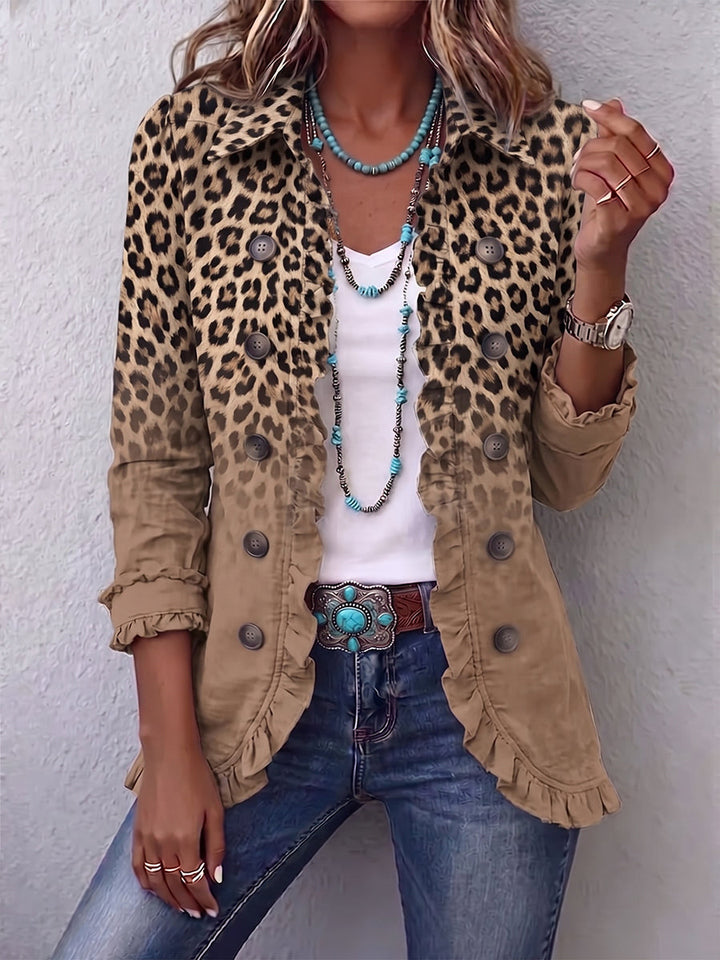 Noémie™ | Veste léopard élégante