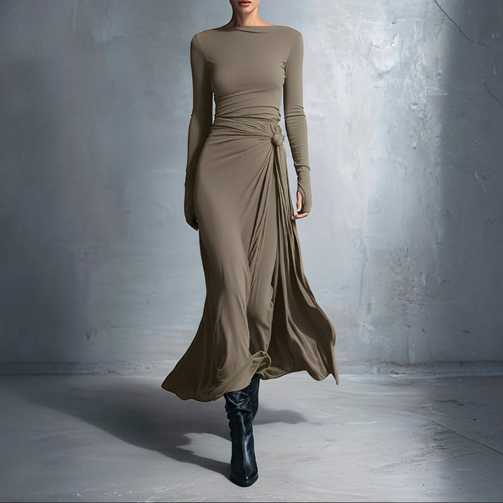 Naomie | Robe Maxi à Nœud