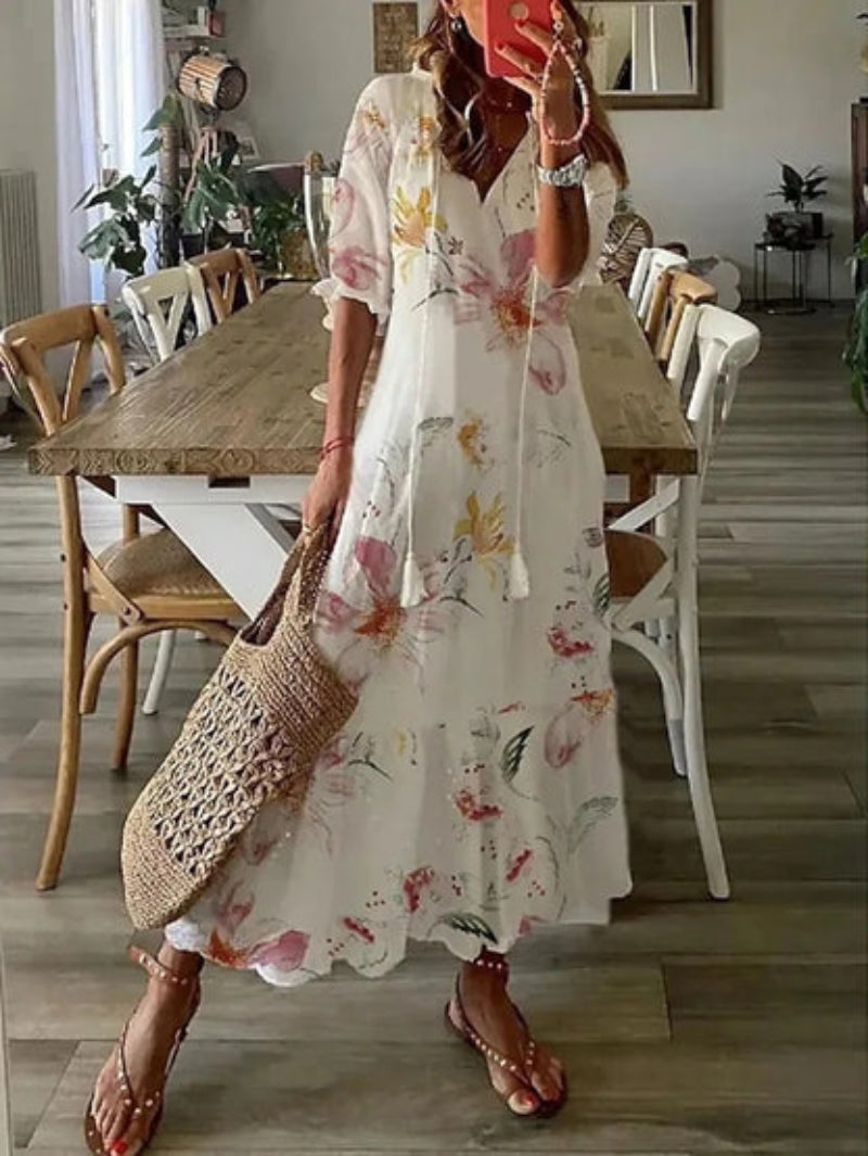 Sophia - Robe d'été bohème vintage