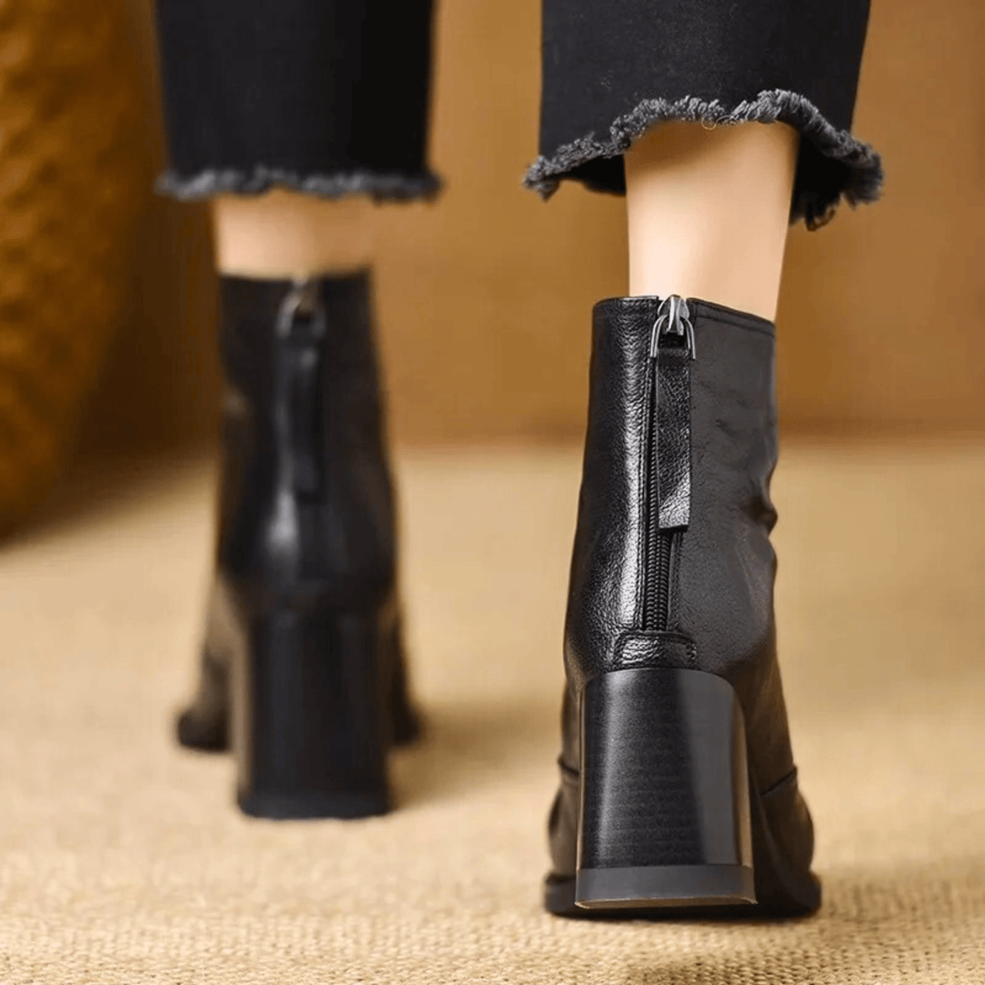 Klaudia - Bottines de luxe à talon moyen
