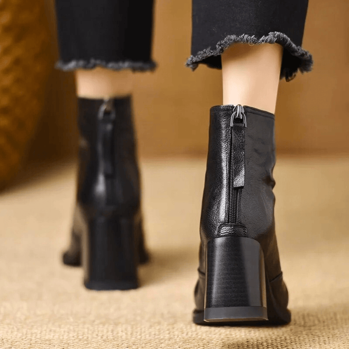 Klaudia - Bottines de luxe à talon moyen
