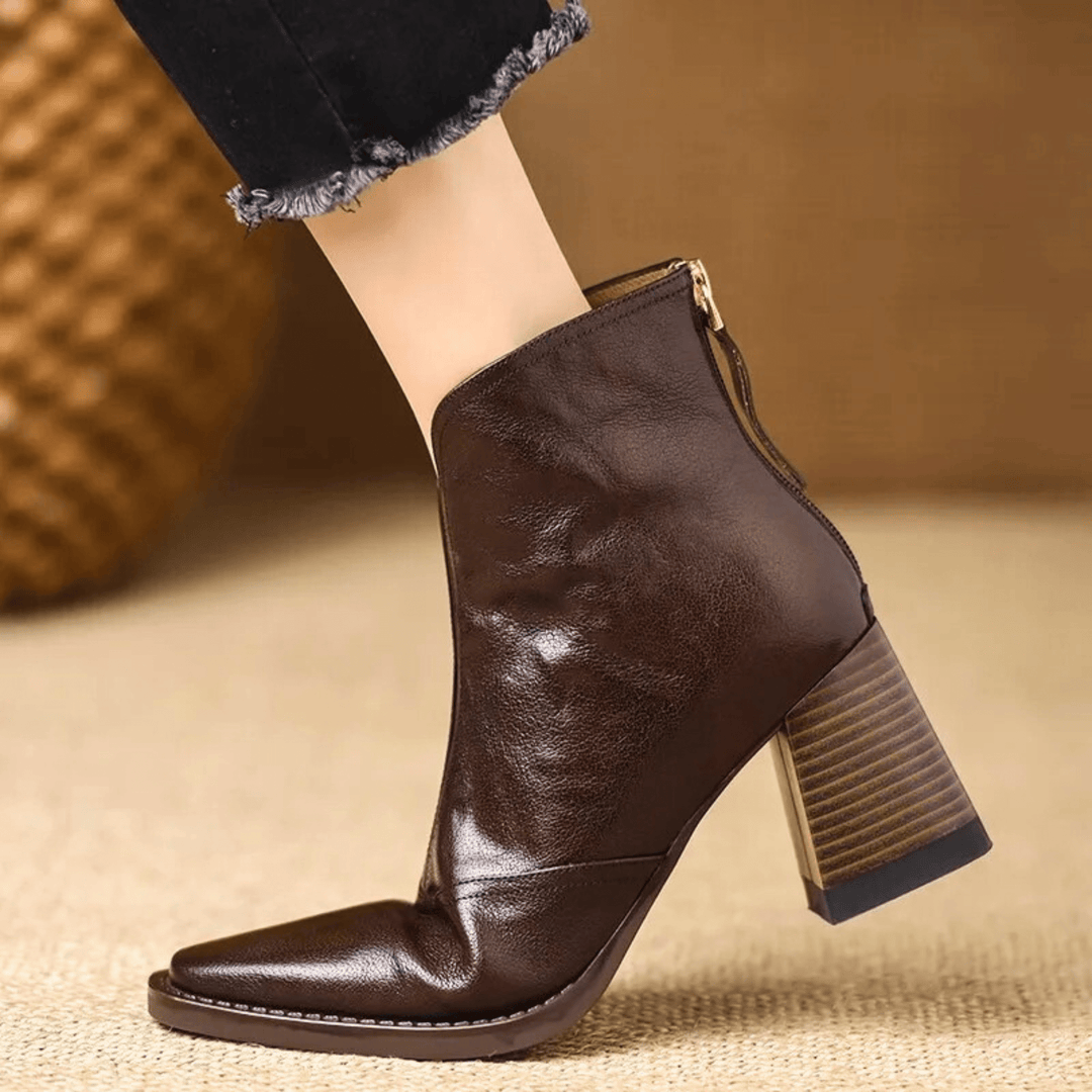Klaudia - Bottines de luxe à talon moyen