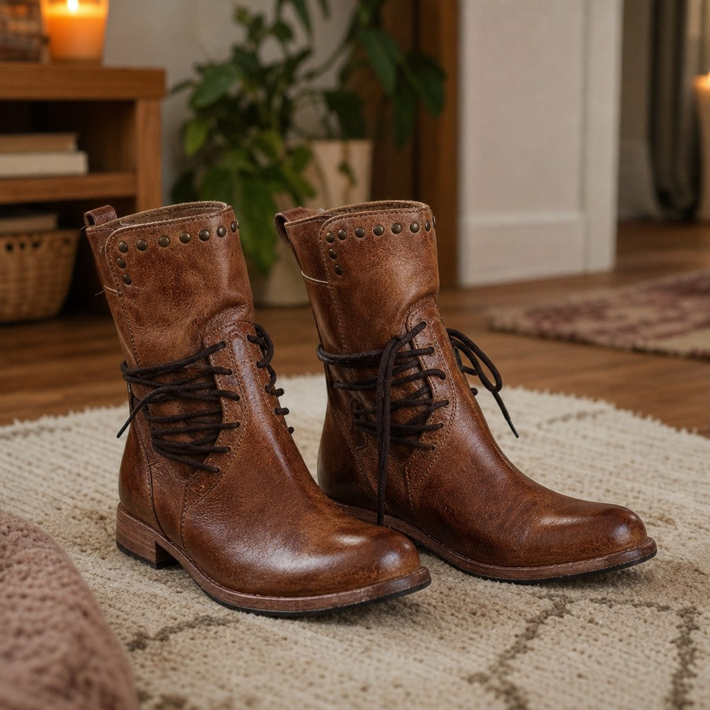 Les bottes Mae, vue de détail